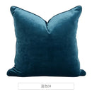 Luxe teal italy velvet pillowslip for living room sofa
