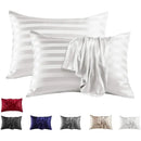 DecorBites™ Luxe Jacquard Stripes Pillow Cover Set - Queen & King Size Home Pillowcases
