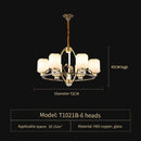 Modern black & gold luxe jade chandelier for living room hall