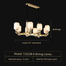 DecorBites™ Luxe Jade Chandelier for Living Room, Villa, and Duplex Hall