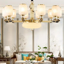 DecorBites™ Luxe Jade Chandelier for Living Room, Villa, and Duplex Hall