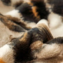 DecorBites™ Luxe Leopard Rabbit Fur Blanket: Cozy Office & Sofa Throw, Skin-Friendly & Multi-Functional