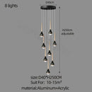Decorbites luxe loft black & gold chandelier living room pendant light