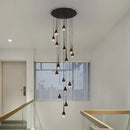 Decorbites luxe loft black & gold chandelier living room pendant light