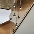 Decorbites luxe loft black & gold chandelier living room pendant light