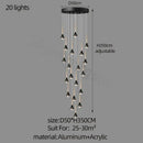 Decorbites luxe loft black & gold chandelier living room pendant light