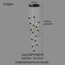 Decorbites luxe loft black & gold chandelier living room pendant light