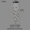 Decorbites luxe loft black & gold chandelier living room pendant light