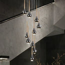 Decorbites luxe loft black & gold chandelier living room pendant light