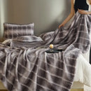 DecorBites™ Luxe Milk Velvet Blanket: Thick & Cozy Faux Fur Throw for Home & Office