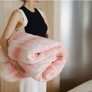DecorBites™ Luxe Milk Velvet Blanket: Thick & Cozy Faux Fur Throw for Home & Office