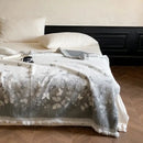 DecorBites™ Luxe Mink Fur Jacquard Throw: Cozy Warmth & Style