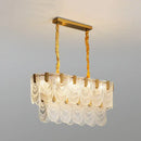 Luxe palace ceiling chandelier gold crystal light for dining room