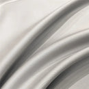 Luxurious silver gray satin duvet cover set bedroom bedding