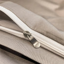 Luxurious silver gray satin duvet cover set bedroom bedding
