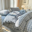 DecorBites™ Luxurious 2024 Grid Lattice Bedding Set