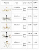 DecorBites™ Luxurious Golden LED Chandelier for Home