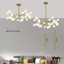 DecorBites™ Luxurious Golden LED Chandelier for Home