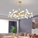 DecorBites™ Luxurious Golden LED Chandelier for Home