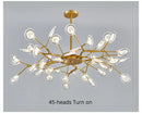 DecorBites™ Luxurious Golden LED Chandelier for Home
