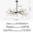 DecorBites™ Luxurious Golden LED Chandelier for Home