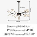 DecorBites™ Luxurious Golden LED Chandelier for Home