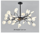 DecorBites™ Luxurious Golden LED Chandelier for Home