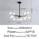 DecorBites™ Luxurious Golden LED Chandelier for Home