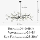 DecorBites™ Luxurious Golden LED Chandelier for Home