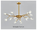 DecorBites™ Luxurious Golden LED Chandelier for Home