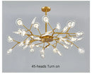 DecorBites™ Luxurious Golden LED Chandelier for Home