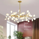DecorBites™ Luxurious Golden LED Chandelier for Home