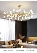 DecorBites™ Luxurious Golden LED Chandelier for Home