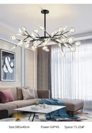 DecorBites™ Luxurious Golden LED Chandelier for Home