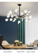 DecorBites™ Luxurious Golden LED Chandelier for Home