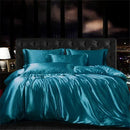DecorBites™ Luxurious Mulberry Silk Bedding Set for King & Queen Beds