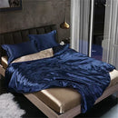 DecorBites™ Luxurious Mulberry Silk Bedding Set for King & Queen Beds