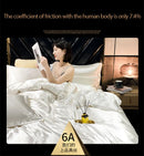 DecorBites™ Luxurious Mulberry Silk Bedding Set for King & Queen Beds