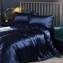 DecorBites™ Luxurious Mulberry Silk Bedding Set for King & Queen Beds