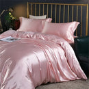 DecorBites™ Luxurious Mulberry Silk Bedding Set for King & Queen Beds