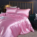 DecorBites™ Luxurious Mulberry Silk Bedding Set for King & Queen Beds