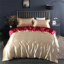 DecorBites™ Luxurious Mulberry Silk Bedding Set for King & Queen Beds
