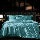 DecorBites™ Luxurious Mulberry Silk Bedding Set for King & Queen Beds