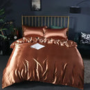 DecorBites™ Luxurious Mulberry Silk Bedding Set for King & Queen Beds