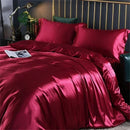 DecorBites™ Luxurious Mulberry Silk Bedding Set for King & Queen Beds