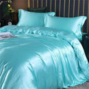 DecorBites™ Luxurious Mulberry Silk Bedding Set for King & Queen Beds