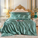 DecorBites™ Luxurious Mulberry Silk Bedding Set for King & Queen Beds