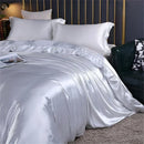DecorBites™ Luxurious Mulberry Silk Bedding Set for King & Queen Beds