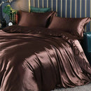 DecorBites™ Luxurious Mulberry Silk Bedding Set for King & Queen Beds