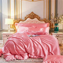 DecorBites™ Luxurious Mulberry Silk Bedding Set for King & Queen Beds